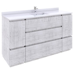 Fresca Formosa 59" Floor Standing Single Sink Modern Bathroom Cabinet - Luxe Bathroom Vanities