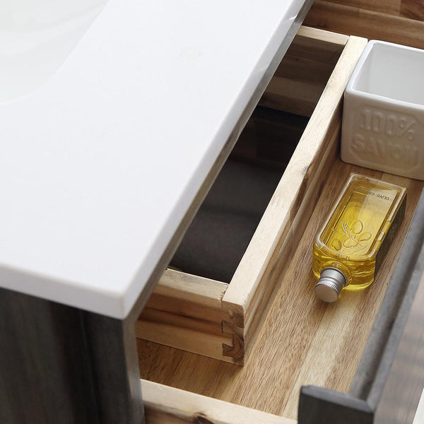 Fresca Formosa 36" Floor Standing Modern Bathroom Cabinet w/ Top & Sink - Luxe Bathroom Vanities