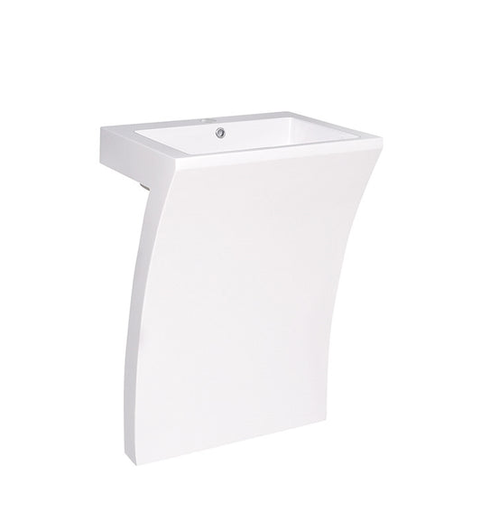 Fresca Quadro 23" Pedestal Sink - Luxe Bathroom Vanities Luxury Bathroom Fixtures Bathroom Furniture