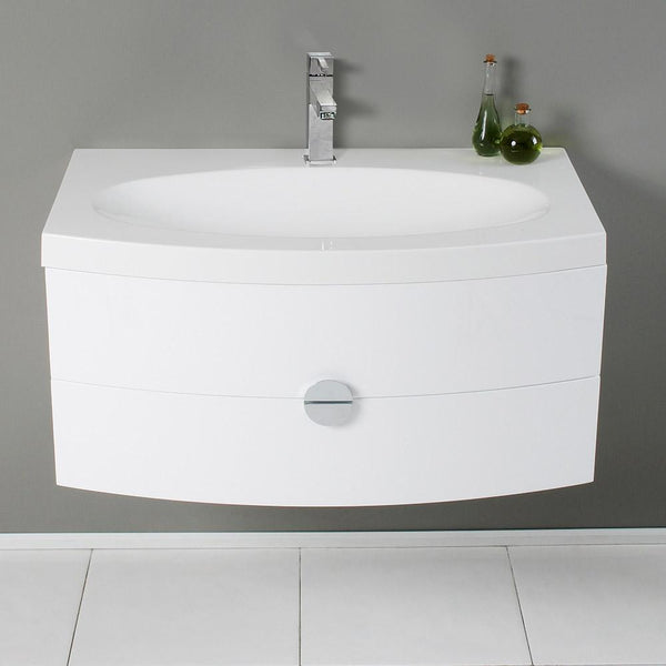 Fresca Energia 36" Modern Bathroom Cabinet w/ Integrated Sink - Luxe Bathroom Vanities