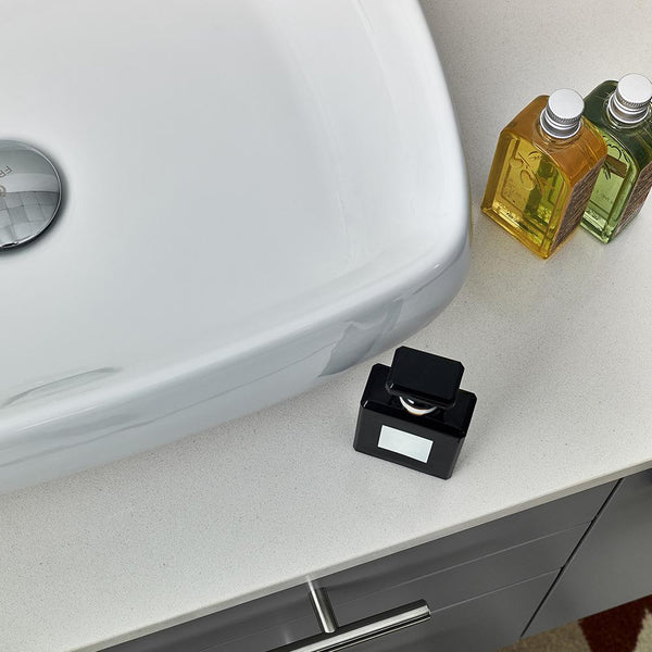 Fresca Lucera 60" Wall Hung Modern Bathroom Cabinet w/ Top & Single Vessel Sink - Luxe Bathroom Vanities