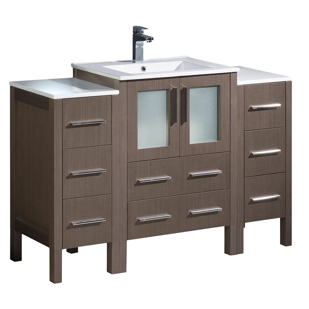 Fresca Torino 48" Modern Bathroom Cabinets w/ Integrated Sink - Luxe Bathroom Vanities