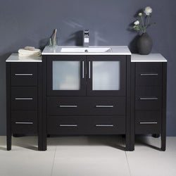 Fresca Torino 54" Modern Bathroom Cabinets w/ Integrated Sink - Luxe Bathroom Vanities