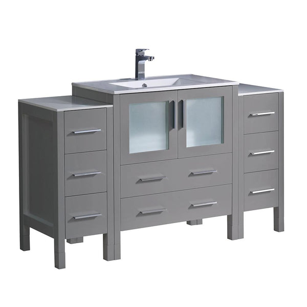 Fresca Torino 54" Modern Bathroom Cabinets w/ Integrated Sink - Luxe Bathroom Vanities