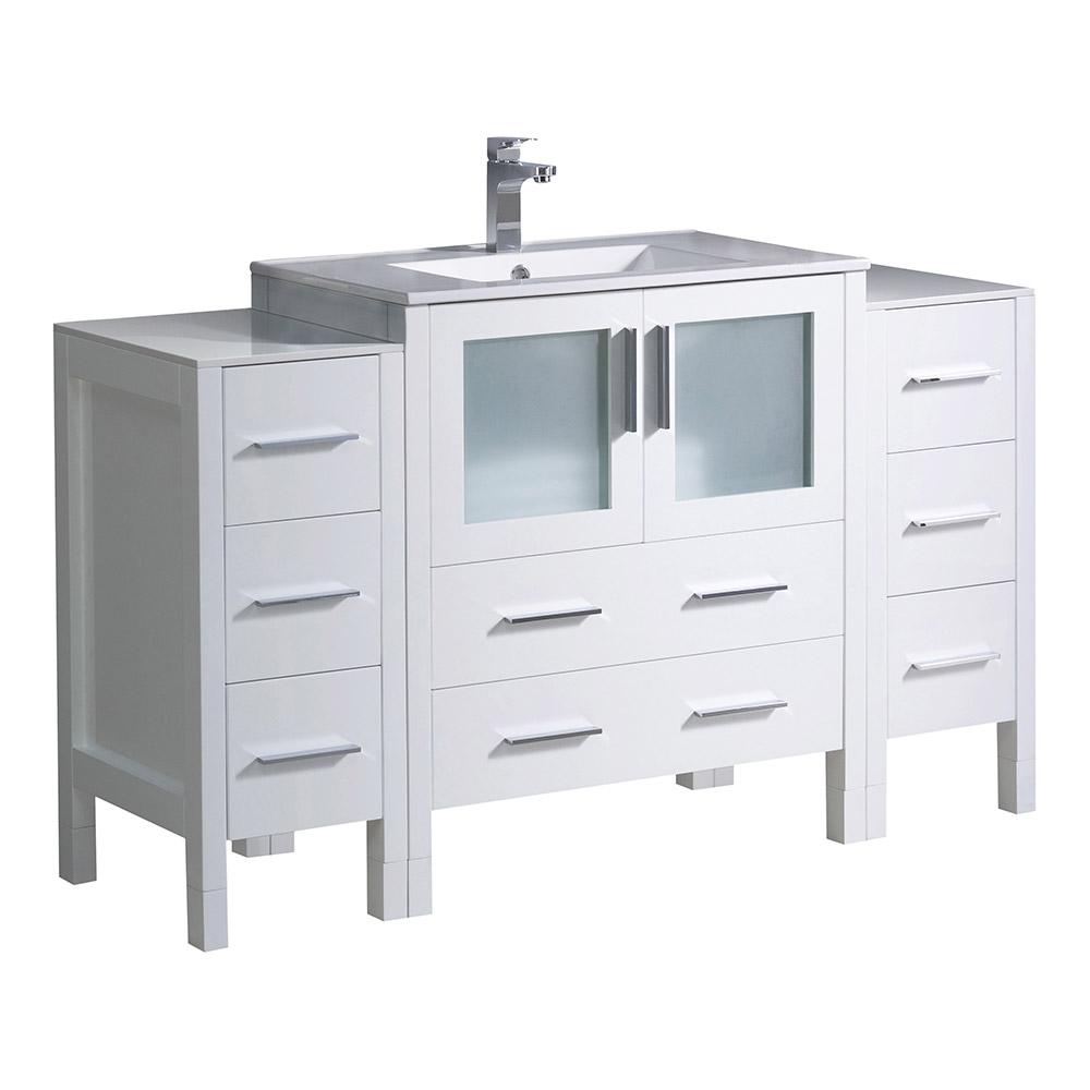 Fresca Torino 54" Modern Bathroom Cabinets w/ Integrated Sink - Luxe Bathroom Vanities