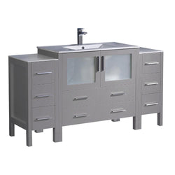 Fresca Torino 60" Modern Bathroom Cabinets w/ Integrated Sink - Luxe Bathroom Vanities