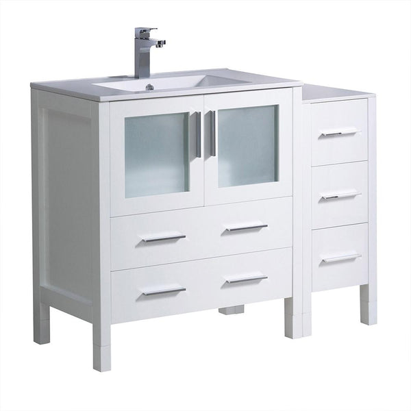 Fresca Torino 42" Modern Bathroom Cabinets w/ Integrated Sink - Luxe Bathroom Vanities