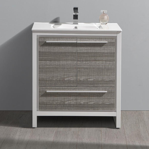 Fresca Allier Rio 30" Modern Bathroom Cabinet w/ Sink - Luxe Bathroom Vanities