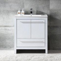 Fresca Allier 30" Modern Bathroom Cabinet w/ Sink - Luxe Bathroom Vanities