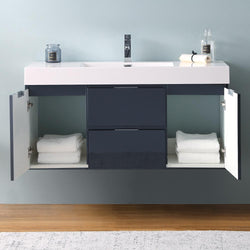 Fresca Valencia 48" Wall Hung Modern Bathroom Vanity - Luxe Bathroom Vanities