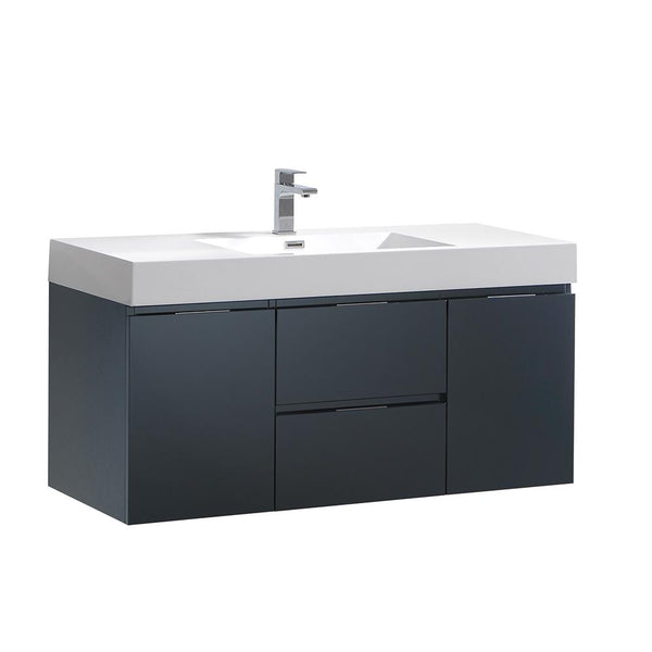 Fresca Valencia 48" Wall Hung Modern Bathroom Vanity - Luxe Bathroom Vanities