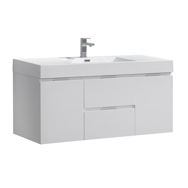 Fresca Valencia 48" Wall Hung Modern Bathroom Vanity - Luxe Bathroom Vanities