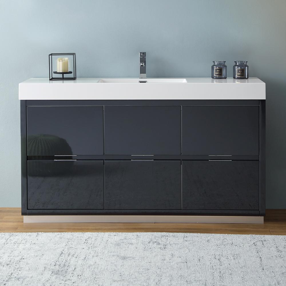 Fresca Valencia 60" Free Standing Modern Bathroom Vanity - Luxe Bathroom Vanities