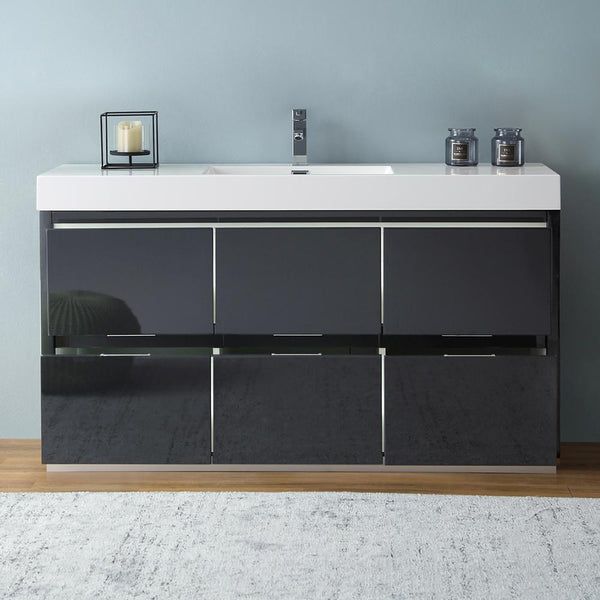 Fresca Valencia 60" Free Standing Modern Bathroom Vanity - Luxe Bathroom Vanities