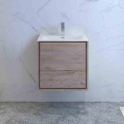 Fresca Catania 24" Wall Hung Modern Bathroom Cabinet w/ Integrated Sink - Luxe Bathroom Vanities