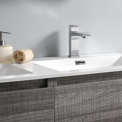 Fresca Lazzaro 48" Free Standing Modern Bathroom Cabinet w/ Integrated Double Sink - Luxe Bathroom Vanities