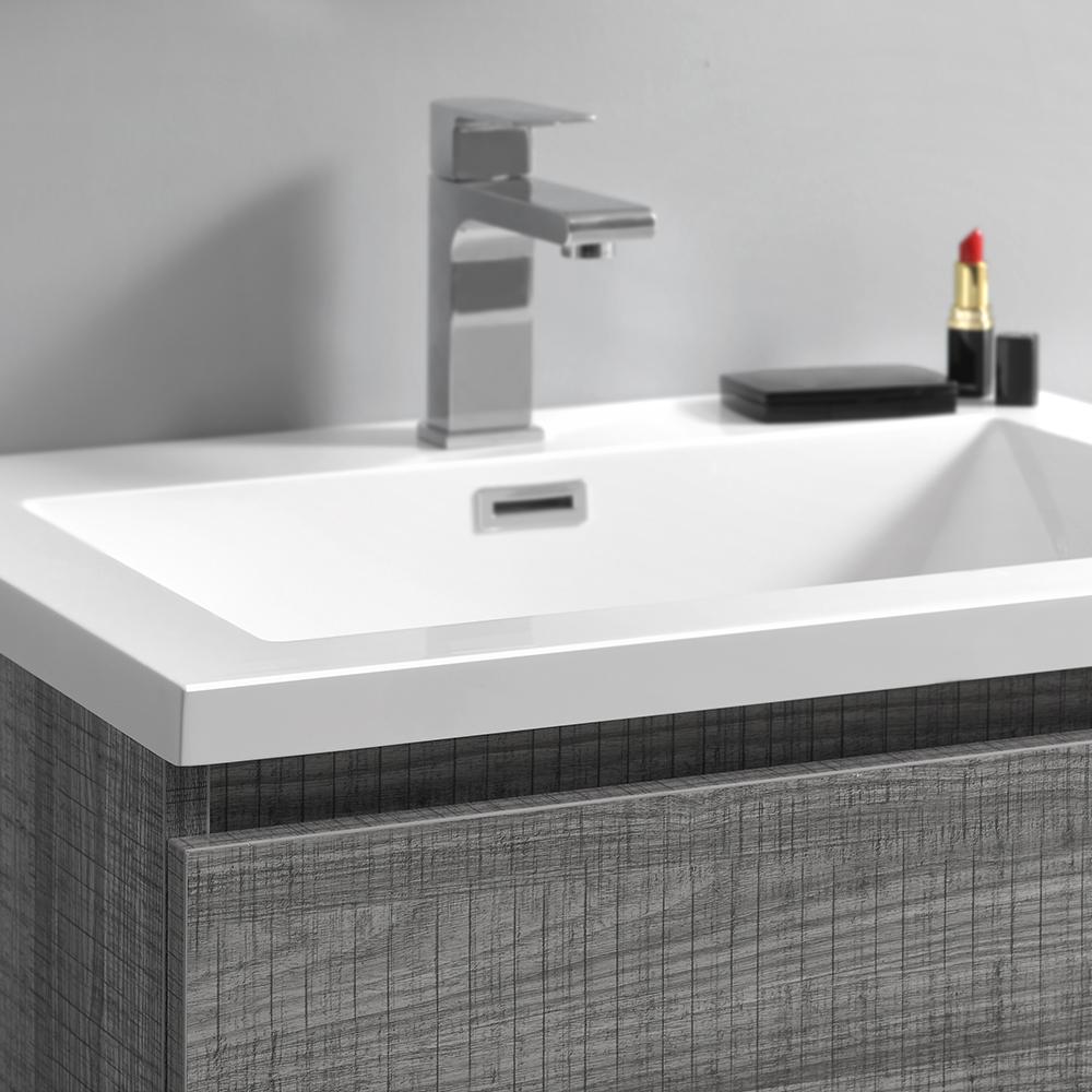 Fresca Lazzaro 24" Free Standing Modern Bathroom Cabinet w/ Integrated Sink - Luxe Bathroom Vanities