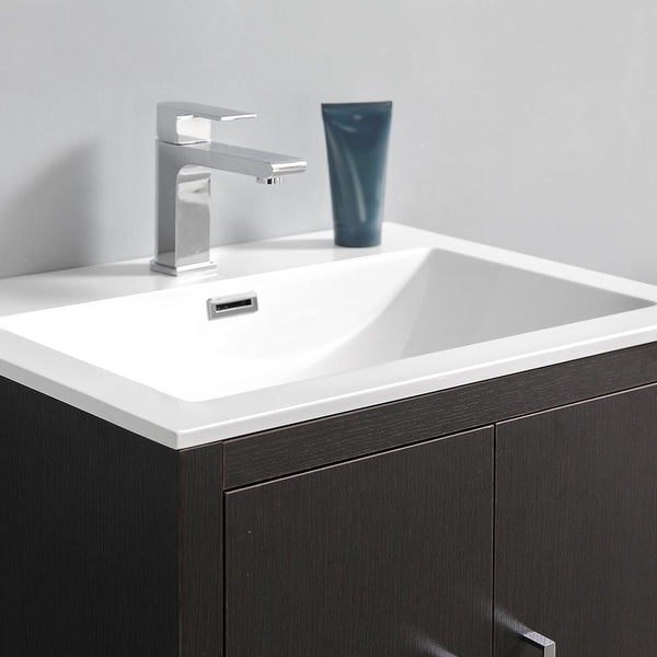 Fresca Imperia 24" Free Standing Modern Bathroom Cabinet w/ Integrated Sink - Luxe Bathroom Vanities