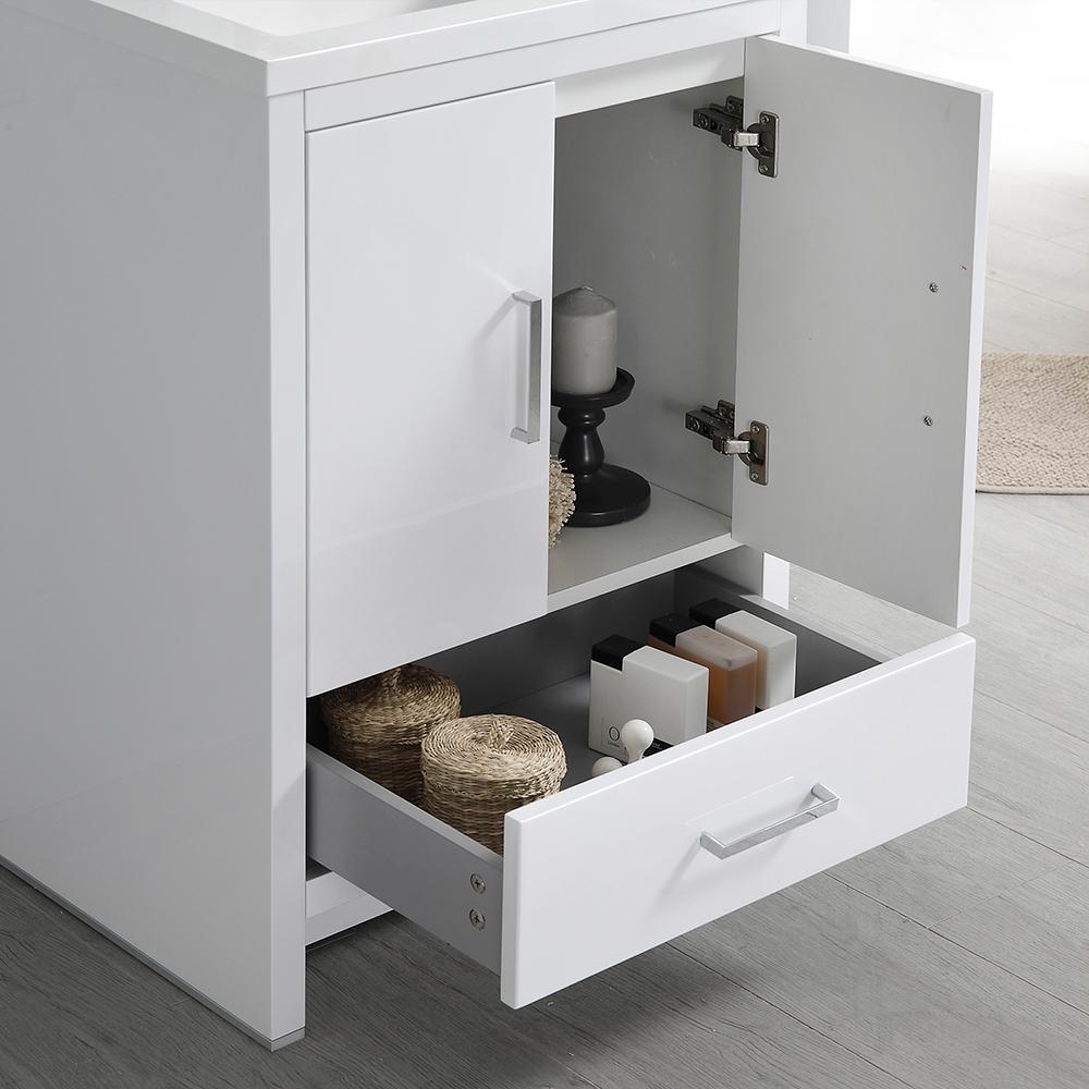 Fresca Imperia 24" Free Standing Modern Bathroom Cabinet w/ Integrated Sink - Luxe Bathroom Vanities