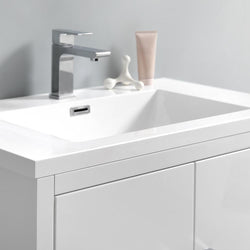 Fresca Imperia 30" Free Standing Modern Bathroom Cabinet w/ Integrated Sink - Luxe Bathroom Vanities
