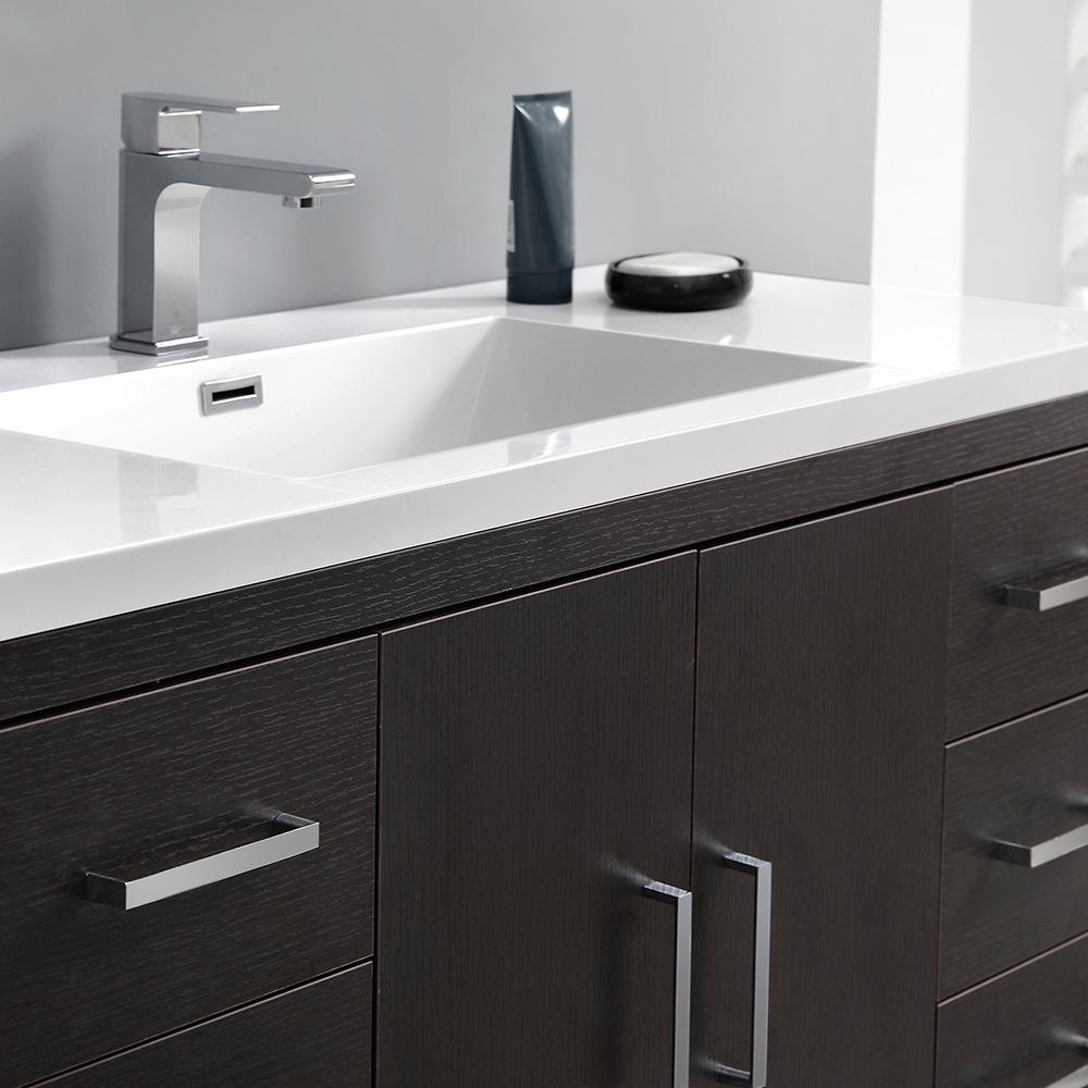 Fresca Imperia 48" Free Standing Modern Bathroom Cabinet w/ Integrated Sink - Luxe Bathroom Vanities