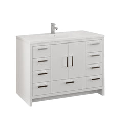 Fresca Imperia 48" Free Standing Modern Bathroom Cabinet w/ Integrated Sink - Luxe Bathroom Vanities