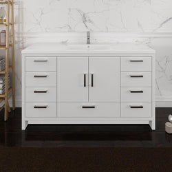 Fresca Imperia 60" Free Standing Modern Bathroom Cabinet w/ Integrated Single Sink - Luxe Bathroom Vanities