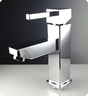 Fresca Bevera Single Hole Mount Bathroom Vanity Faucet - Chrome - Luxe Bathroom Vanities