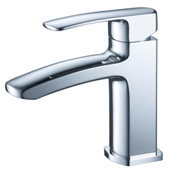 Fresca Fiora Single Hole Mount Bathroom Vanity Faucet - Chrome - Luxe Bathroom Vanities