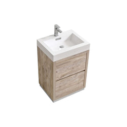 Kubebath Bliss 24" Free Standing Modern Bathroom Vanity - Luxe Bathroom Vanities