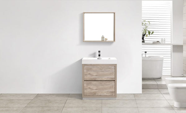 Kubebath Bliss 30" Free Standing Modern Bathroom Vanity - Luxe Bathroom Vanities