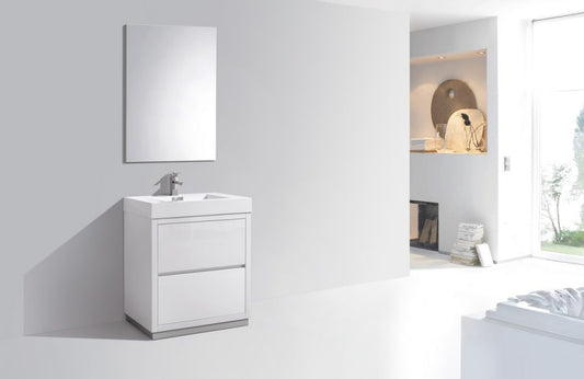 Kubebath Bliss 30" Free Standing Modern Bathroom Vanity - Luxe Bathroom Vanities
