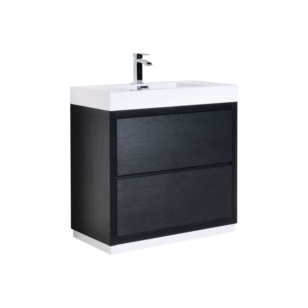 Kubebath Bliss 36" Free Standing Modern Bathroom Vanity - Luxe Bathroom Vanities