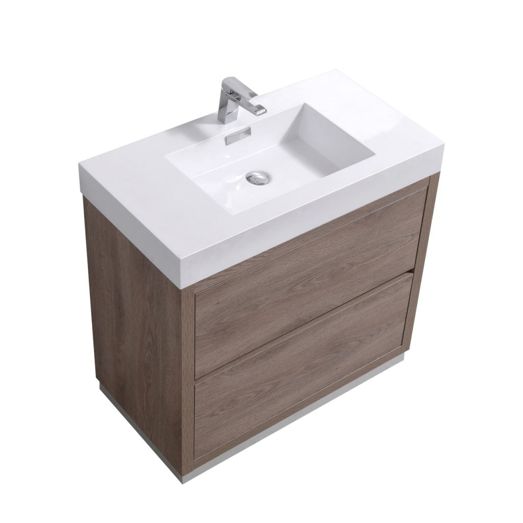 Kubebath Bliss 36" Free Standing Modern Bathroom Vanity - Luxe Bathroom Vanities