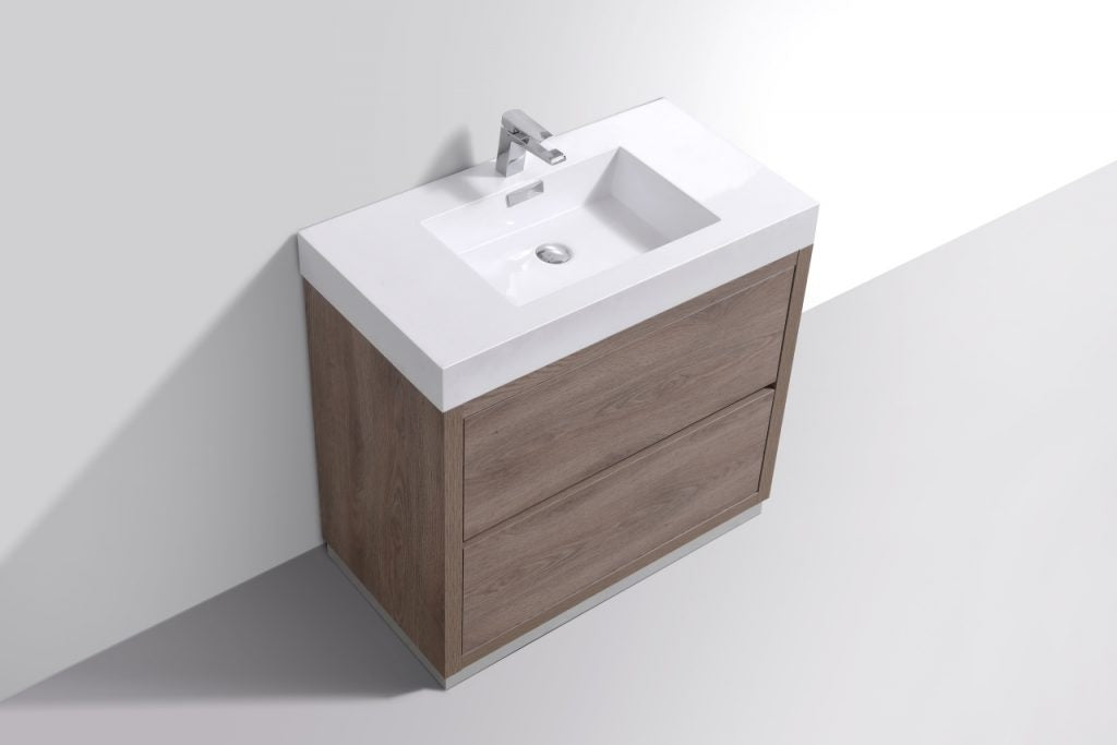 Kubebath Bliss 36" Free Standing Modern Bathroom Vanity - Luxe Bathroom Vanities