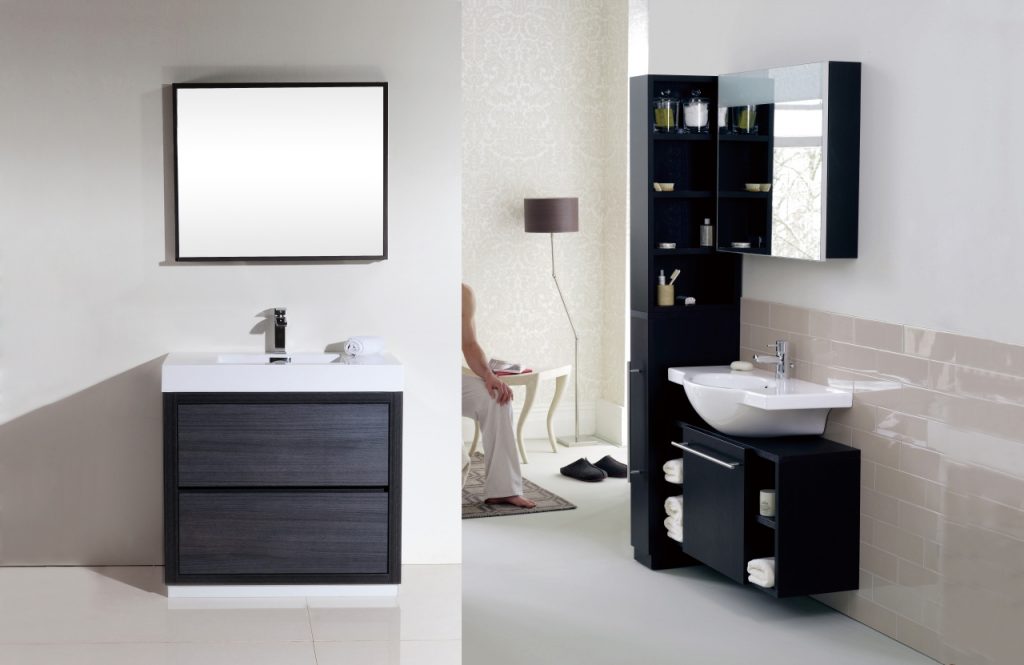 Kubebath Bliss 36" Free Standing Modern Bathroom Vanity - Luxe Bathroom Vanities