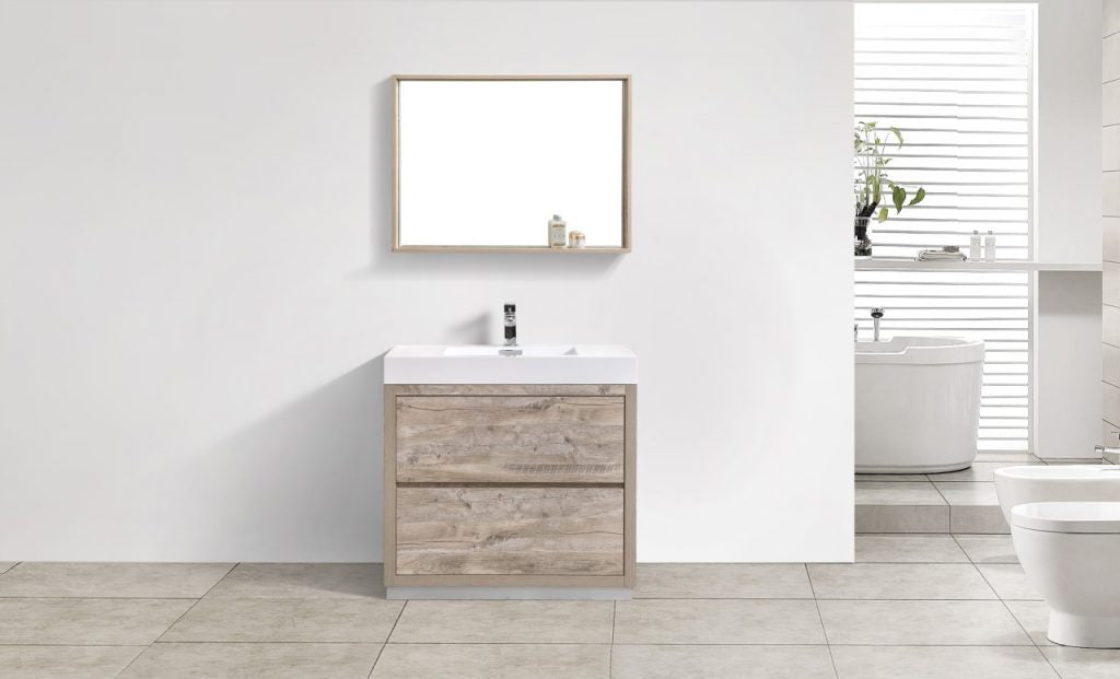 Kubebath Bliss 36" Free Standing Modern Bathroom Vanity - Luxe Bathroom Vanities