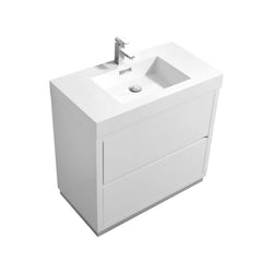 Kubebath Bliss 36" Free Standing Modern Bathroom Vanity - Luxe Bathroom Vanities