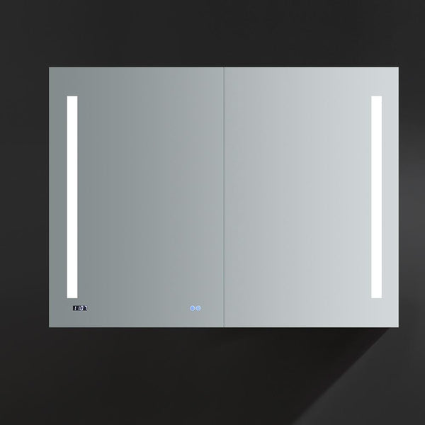 Fresca Tiempo 48" Wide x 36" Tall Bathroom Medicine Cabinet w/ LED Lighting & Defogger - Luxe Bathroom Vanities