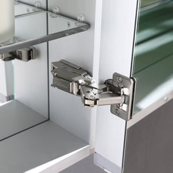 Fresca Spazio 24" Wide x 30" Tall Bathroom Medicine Cabinet w/ LED Lighting & Defogger - Luxe Bathroom Vanities