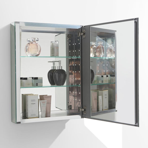 Fresca 20" Wide x 26" Tall Bathroom Medicine Cabinet w/ Mirrors - Luxe Bathroom Vanities