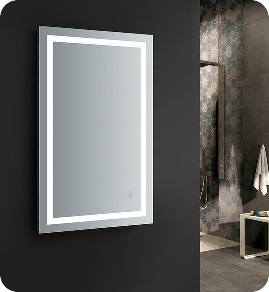 Fresca Santo 48" Wide x 30" Tall Bathroom Mirror w/ LED Lighting and Defogger - Luxe Bathroom Vanities Luxury Bathroom Fixtures Bathroom Furniture