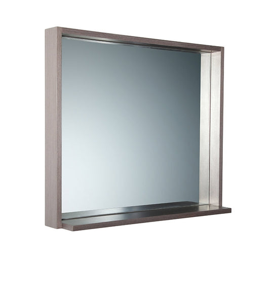 Fresca Allier 36" Wenge Mirror with Shelf - Luxe Bathroom Vanities