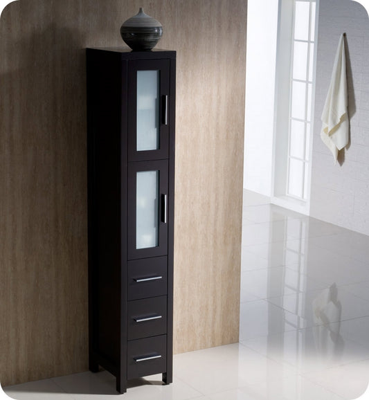 Fresca Torino Tall Bathroom Linen Side Cabinet - Luxe Bathroom Vanities Luxury Bathroom Fixtures Bathroom Furniture