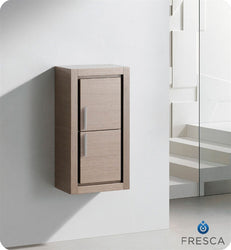 Fresca Allier Bathroom Linen Side Cabinet w/ 2 Doors - Luxe Bathroom Vanities Luxury Bathroom Fixtures Bathroom Furniture