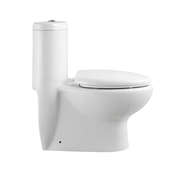 Fresca Delphinus One-Piece Dual Flush Toilet w/ Soft Close Seat - Luxe Bathroom Vanities