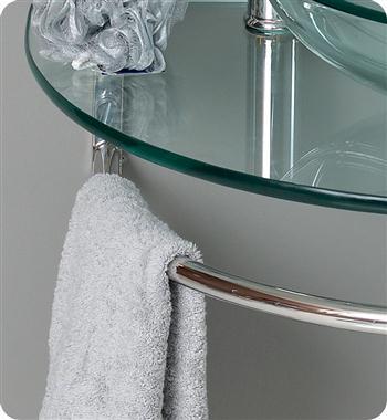 Fresca Attrazione 30" Modern Glass Bathroom Vanity w/ Frosted Edge Mirror - Luxe Bathroom Vanities