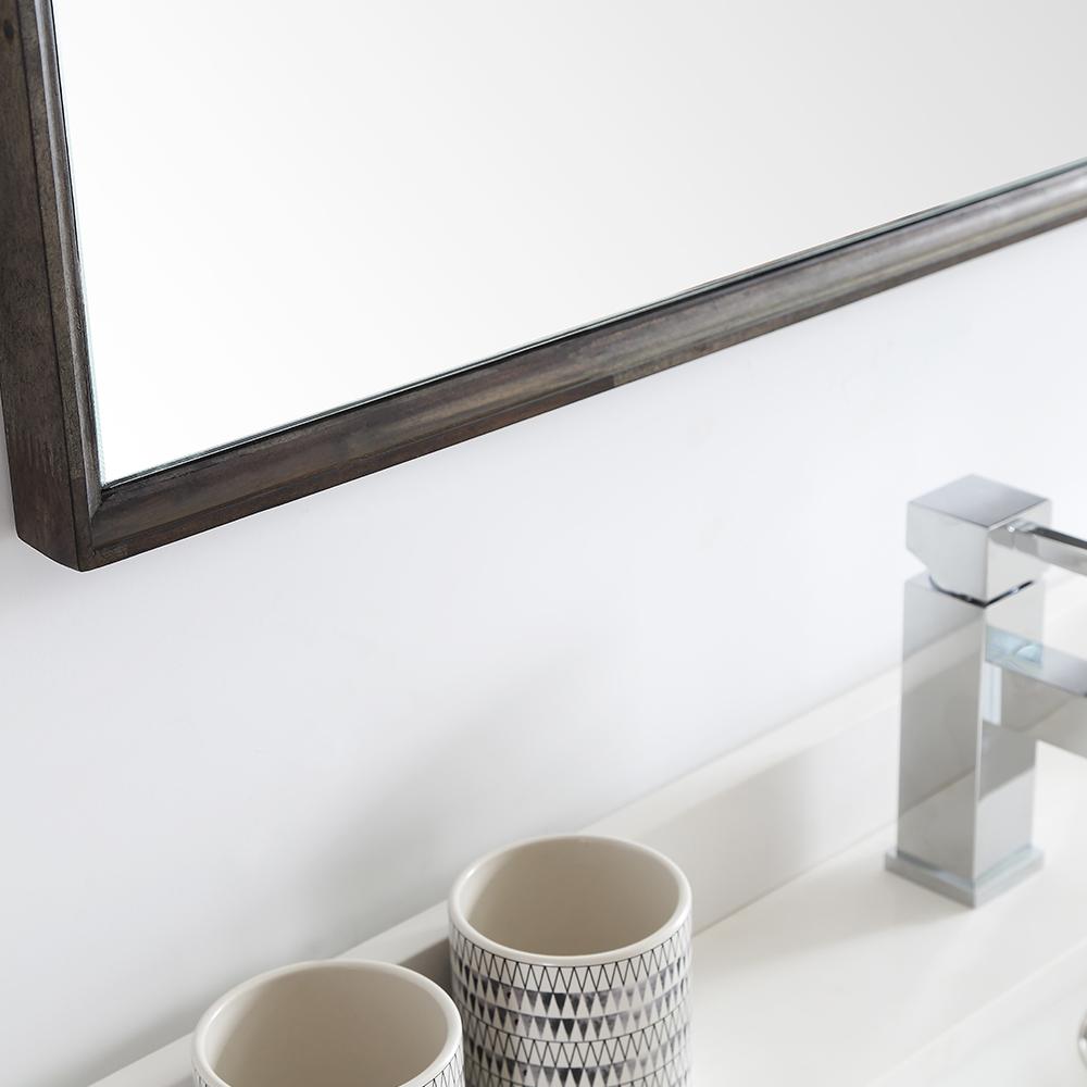 Fresca Formosa 60" Wall Hung Single Sink Modern Bathroom Vanity w/ Mirror - Luxe Bathroom Vanities