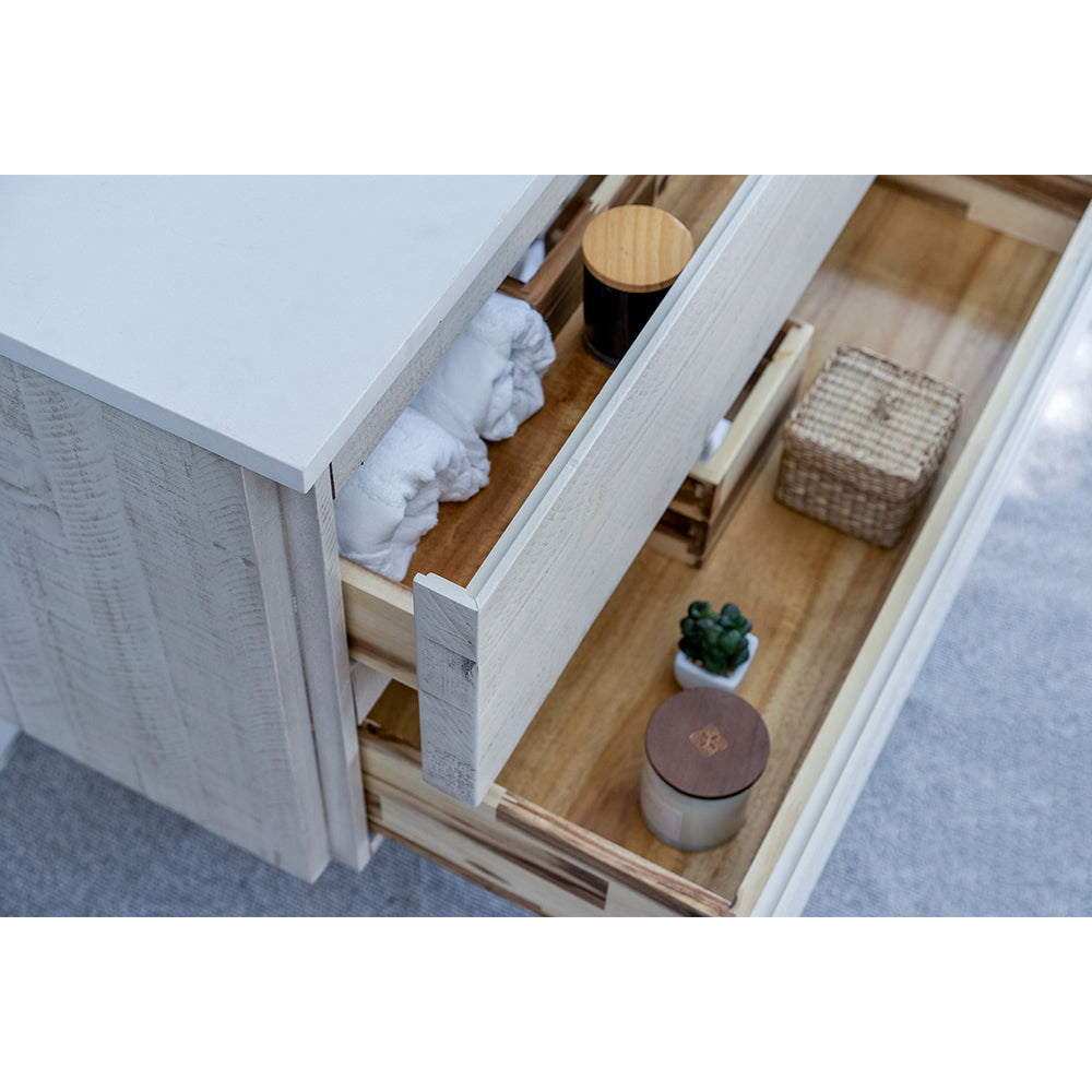 Fresca Formosa 60" Wall Hung Double Sink Modern Bathroom Vanity w/ Mirrors - Luxe Bathroom Vanities