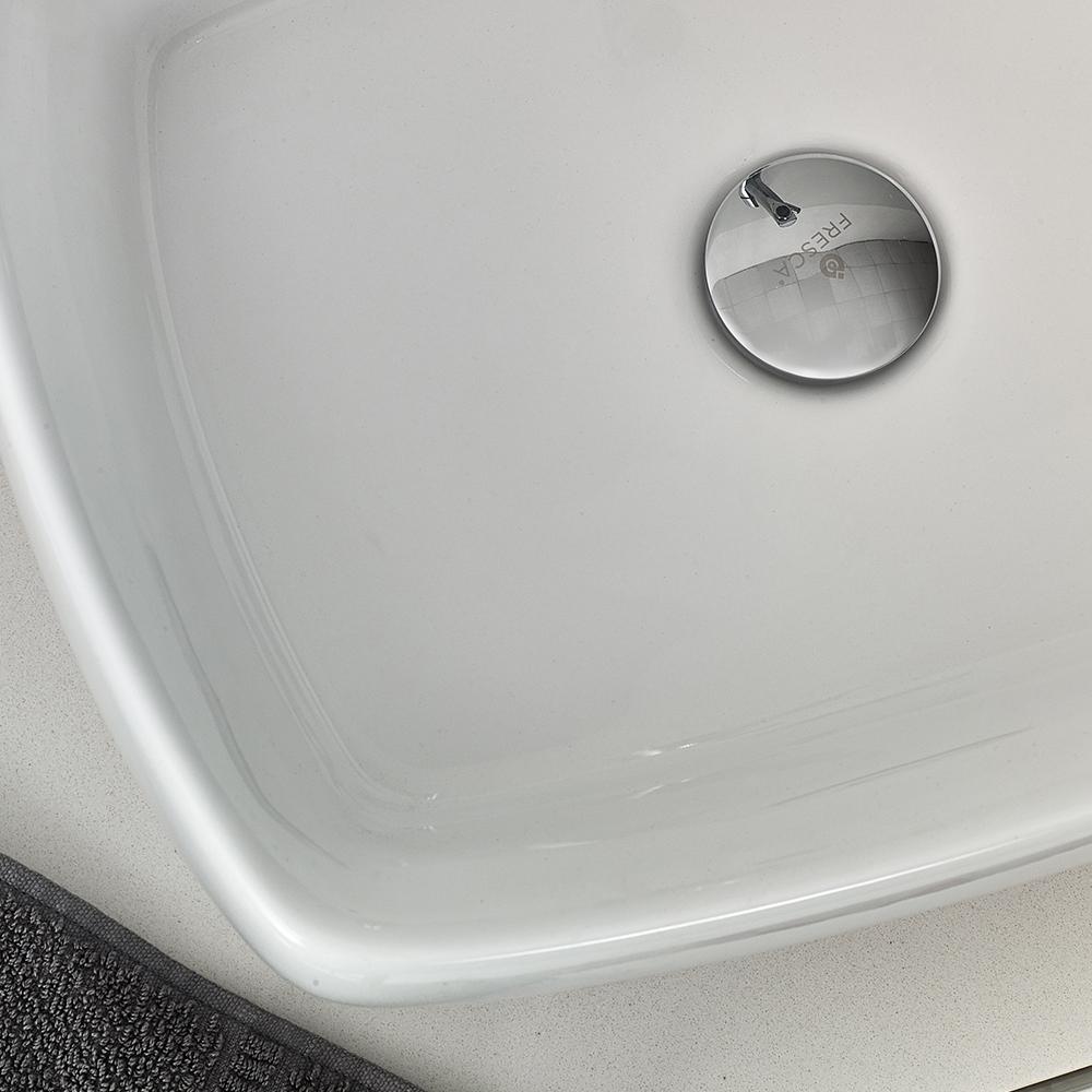 Fresca Lucera 72" White Wall Hung Double Vessel Sink Modern Bathroom Vanity w/ Medicine Cabinets - Luxe Bathroom Vanities